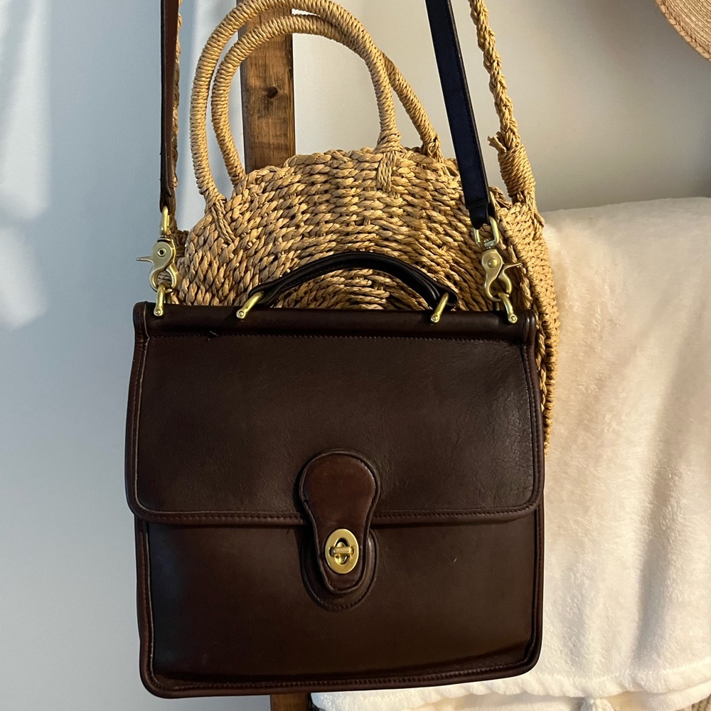 Coach Dark Brown Leather Bag